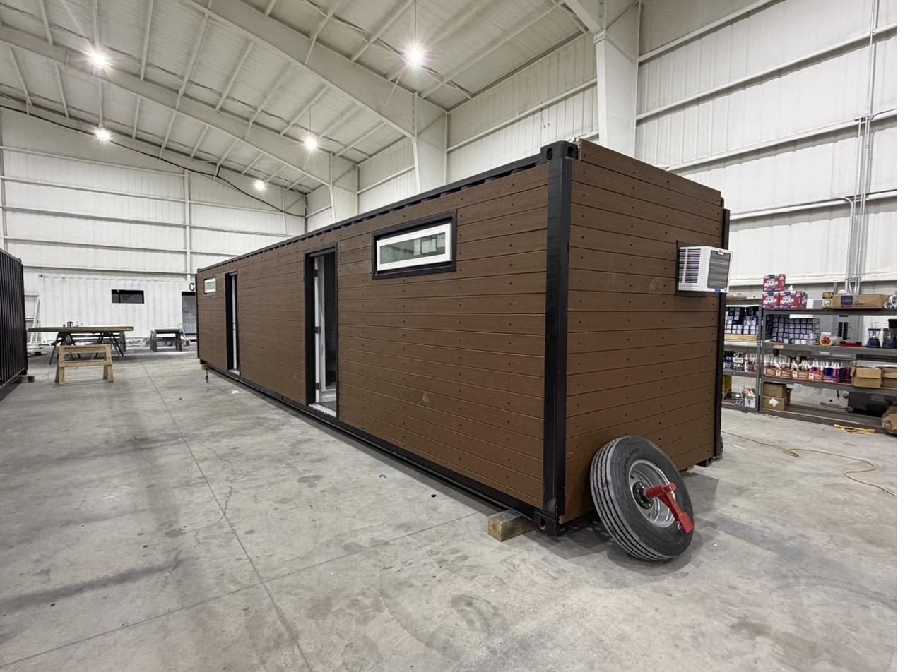 Full HOME9 duplex on wheels inside the manufacturing facility