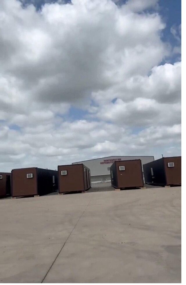 Finished duplexes staged for delivery