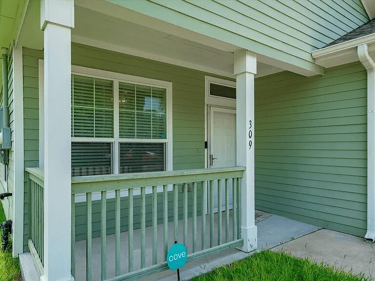 Covered front porch